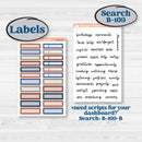 Patterned Boho Sticker Kit | A5 Plum Monthly & Dashboard Planner Kit Stickers | Katie | KIT-414-S