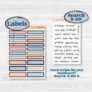 Patterned Boho Sticker Kit | 8.5x11 Plum Monthly & Dashboard Planner Kit Stickers | Katie | KIT-414-U