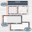Patterned Boho Sticker Kit | 8.5x11 Plum Monthly & Dashboard Planner Kit Stickers | Katie | KIT-414-U