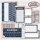 Patterned Boho Sticker Kit | 7x9 Erin Condren Life Planner Monthly & Dashboard Sticker Kit | 2024-2025 Planners | Katie | KIT-414-W