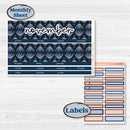 Patterned Boho Sticker Kit | 8.5 x 11 Erin Condren Monthly Planner Kit Stickers | Katie | KIT-414-X