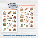 Watercolor Autumn Kit | Weekly Sticker Kit for Vertical Planners like Erin Condren | Crackle | KIT-415-A