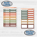 Watercolor Autumn Kit | Weekly Add-On Labels Planner Kit Stickers | Crackle | KIT-415-C
