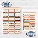Watercolor Autumn Kit | Weekly Add-On Labels Planner Kit Stickers | Crackle | KIT-415-C
