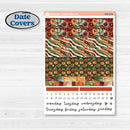 Watercolor Autumn Kit | A5 Daily Duo Planner Kit Stickers | Crackle | KIT-415-L