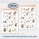 Woodland Winter Animals Kit | Weekly Sticker Kit for Vertical Planners like Erin Condren | Chill Out | KIT-417-A