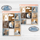 Woodland Winter Animals Kit | Weekly Sticker Kit for Vertical Planners like Erin Condren | Chill Out | KIT-417-A