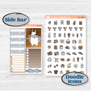 Woodland Winter Animals Kit | Weekly Add-On Planner Kit Stickers | Chill Out | KIT-417-B