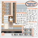 Woodland Winter Animals Kit | Weekly Add-On Planner Kit Stickers | Chill Out | KIT-417-B