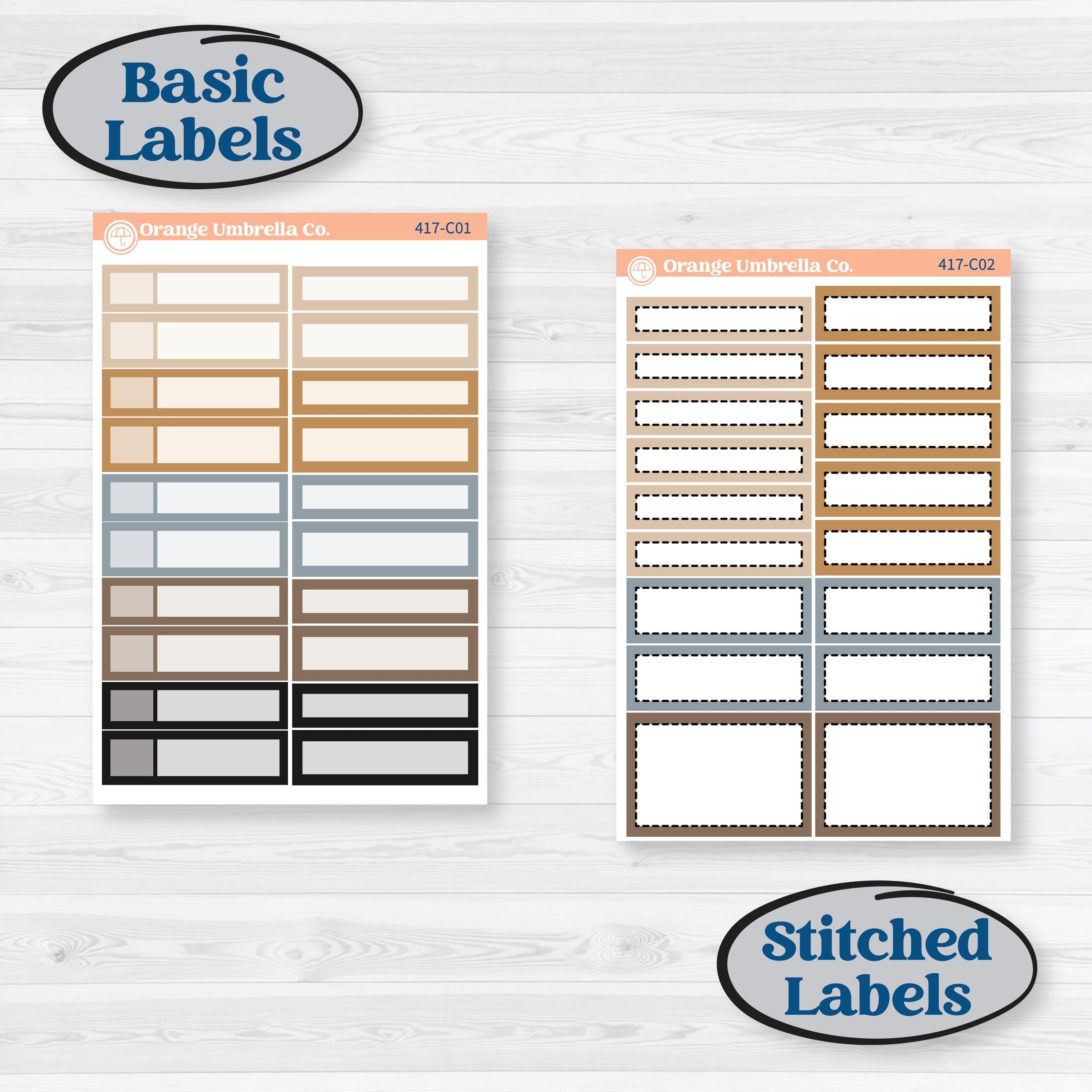 Woodland Winter Animals Kit | Weekly Add-On Labels Planner Kit Stickers | Chill Out | KIT-417-C