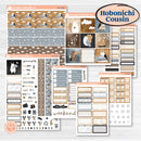 Woodland Winter Animals Kit | Hobonichi Cousin Weekly & Daily Planner Kit Stickers | Chill Out | KIT-417-E