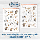 Woodland Winter Animals Kit | Freestyle Kit Any Planner Kit Stickers | Chill Out | KIT-417-K