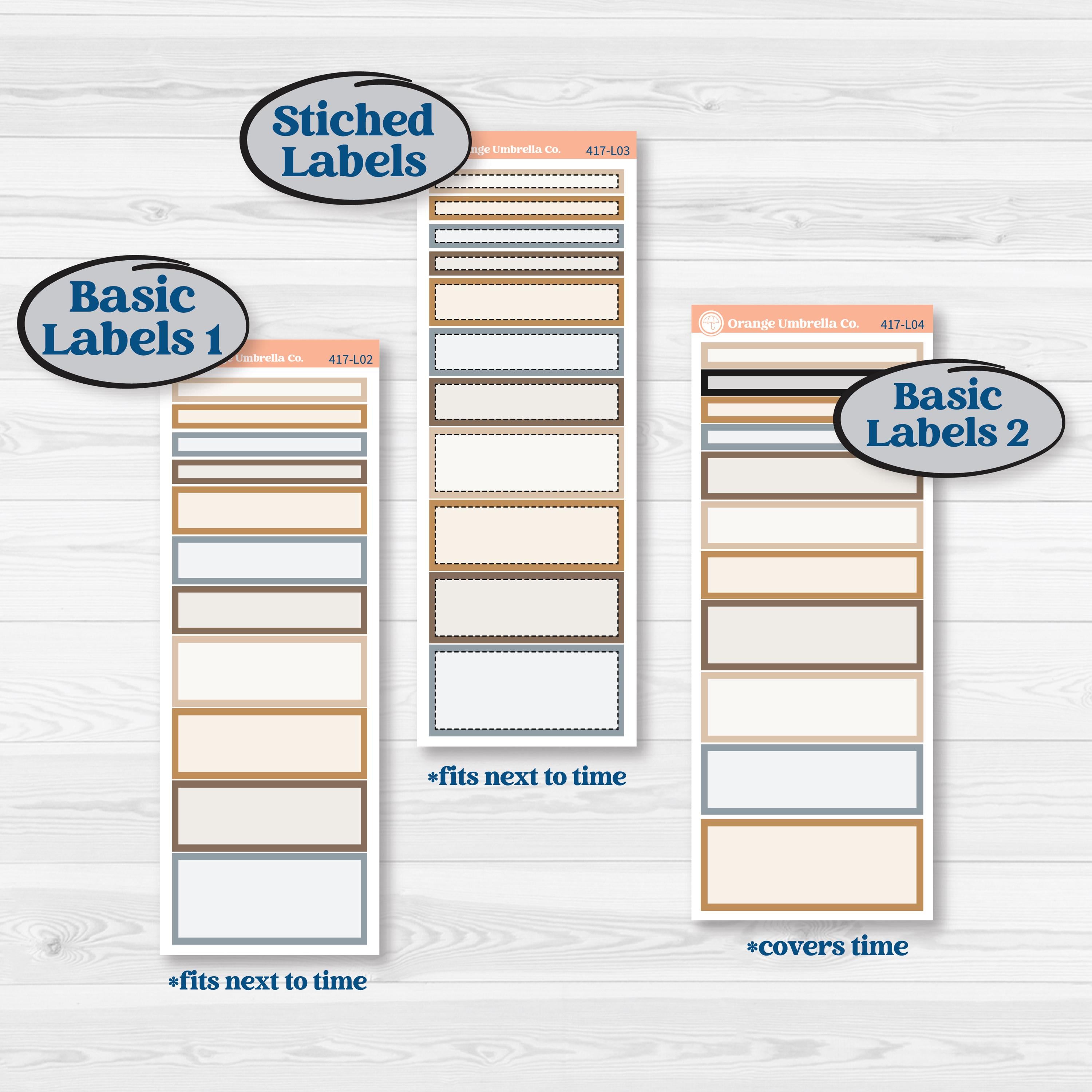 Woodland Winter Animals Kit | A5 Daily Duo Planner Kit Stickers | Chill Out | KIT-417-L