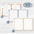 Woodland Winter Animals Kit | 7x9 Erin Condren Daily Duo Planner Kit Stickers | Chill Out | KIT-417-M