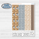 Woodland Winter Animals Kit | 7x9 Erin Condren Daily Duo Planner Kit Stickers | Chill Out | KIT-417-M