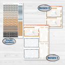 Woodland Winter Animals Kit | 7x9 Plum Daily Planner Kit Stickers | Chill Out | KIT-417-P