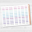 Days of the Week Labels | Weekly Planner Stickers | F18 Print | B-255