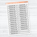 2026 Dates of the Month Labels | F18 Clear Matte Planner Stickers | January to June | B-327-332-BCM