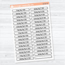 2026 Dates of the Month Labels | F18 Clear Matte Planner Stickers | January to June | B-327-332-BCM