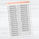 2026 Dates of the Month Labels | F18 Clear Matte Planner Stickers | January to June | B-327-332-BCM