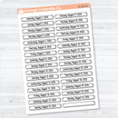 2026 Dates of the Month Labels | F18 Planner Stickers | July–December | B-361-366-B
