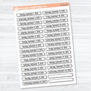 2026 Dates of the Month Labels | F18 Planner Stickers | July–December | B-361-366-B