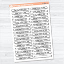 2026 Dates of the Month Labels | F18 Planner Stickers | July–December | B-361-366-B