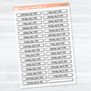 2026 Dates of the Month Labels | Clear Matte F18 Planner Stickers | July–December | B-361-366-BCM