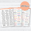 US Holidays F18 Font | Mini Planner Stickers Fits Hobonichi Cousin | S-203