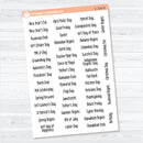 US Holidays F18 Font | Planner Stickers | S-204