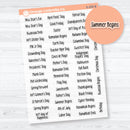 US Holidays F18 Font | Clear Matte Mini Planner Stickers Hobonichi Cousin | S-205-BCM