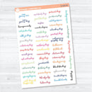 US Holidays F18 Font | Script Planner Stickers | S-224