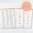 US Holidays F18 Font | Mini Planner Stickers Hobonichi Cousin | S-225