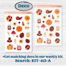 Thanksgiving Autumn Kit | Journaling Kit Planner Stickers | Gobble | KIT-413-D