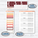 Thanksgiving Autumn Kit | Plum Vertical Priorities 7x9 Planner Kit Stickers | Gobble | KIT-413-J