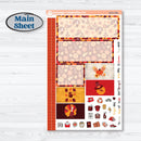 Thanksgiving Autumn Kit | Plum Vertical Priorities 7x9 Planner Kit Stickers | Gobble | KIT-413-J
