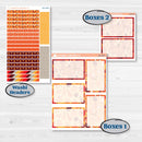 Thanksgiving Autumn Kit | 7x9 Plum Daily Planner Kit Stickers | Gobble | KIT-413-P