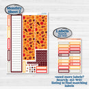 Thanksgiving Autumn Kit | Laurel Denise Softbound Monthly Planner Sticker Kit | Vertical & Horizontal | Gobble | KIT-413-QA