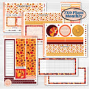 Thanksgiving Autumn Kit | 7x9 Plum Monthly & Dashboard Planner Kit Stickers | Gobble | KIT-413-T