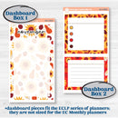 Thanksgiving Autumn Kit | 7x9 Erin Condren Life Planner Monthly & Dashboard Sticker Kit | 2024-2025 Planners | Gobble | KIT-413-W