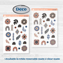 Patterned Boho Sticker Kit | Weekly Sticker Kit for Vertical Planners like Erin Condren | Katie | KIT-414-A