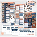 Patterned Boho Sticker Kit | Weekly Sticker Kit for Vertical Planners like Erin Condren | Katie | KIT-414-A