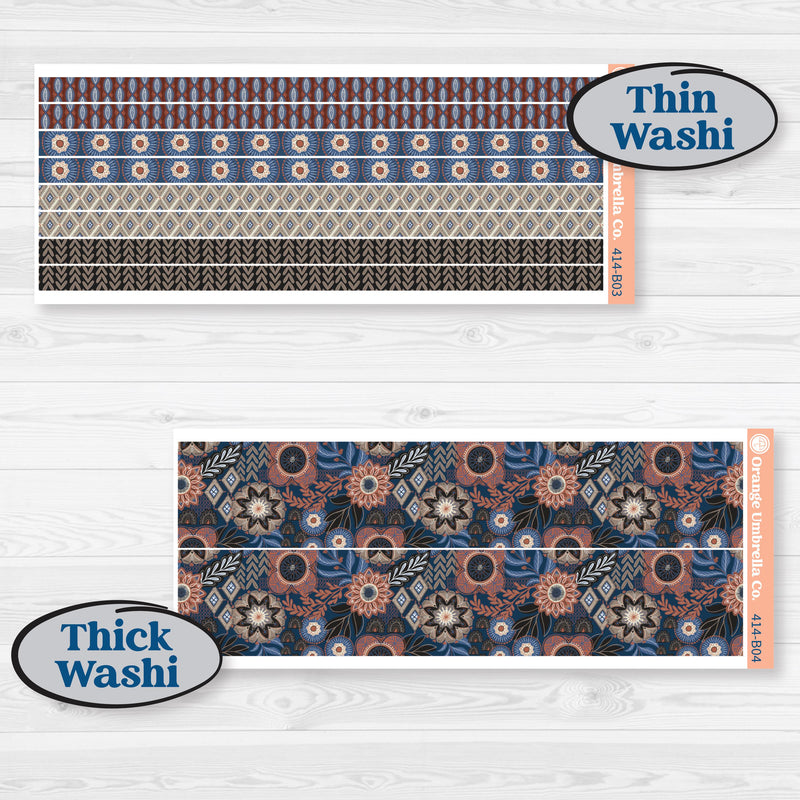 Patterned Boho Sticker Kit | Weekly Add-On Planner Kit Stickers | Katie | KIT-414-B