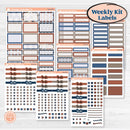 Patterned Boho Sticker Kit | Weekly Add-On Labels Planner Kit Stickers | Katie | KIT-414-C