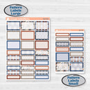 Patterned Boho Sticker Kit | Weekly Add-On Labels Planner Kit Stickers | Katie | KIT-414-C