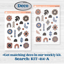 Patterned Boho Sticker Kit | Journaling Kit Planner Stickers | Katie | KIT-414-D