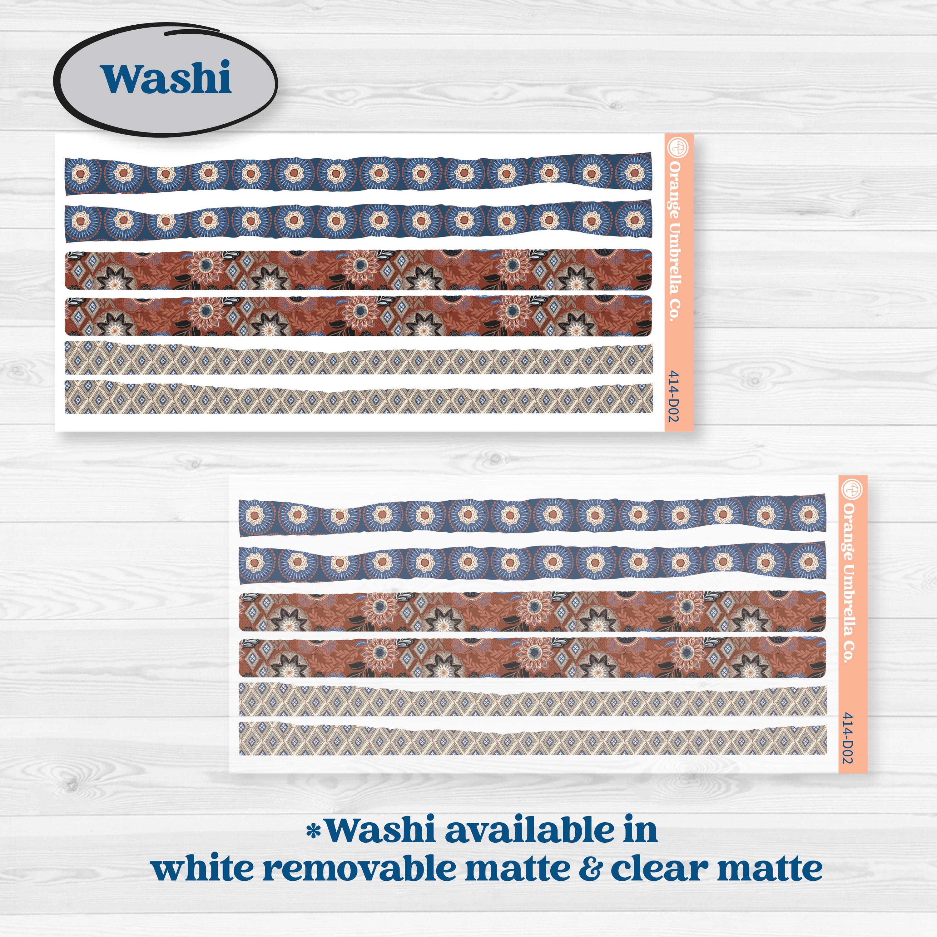 Patterned Boho Sticker Kit | Journaling Kit Planner Stickers | Katie | KIT-414-D
