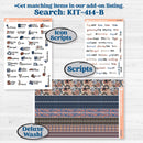 Patterned Boho Sticker Kit | Hobonichi Cousin Weekly & Daily Planner Kit Stickers | Katie | KIT-414-E