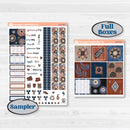 Patterned Boho Sticker Kit | Hobonichi Cousin Weekly & Daily Planner Kit Stickers | Katie | KIT-414-E