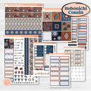Patterned Boho Sticker Kit | Hobonichi Cousin Weekly & Daily Planner Kit Stickers | Katie | KIT-414-E